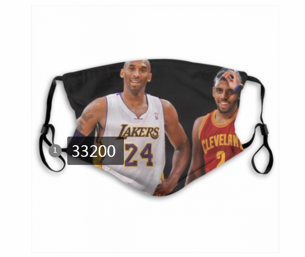 2021 NBA Los Angeles Lakers 24 kobe bryant 33200 Dust mask with filter